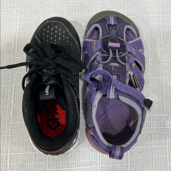 Keen Kids CNX Waterproof Sandals Size 9 Toddler Violet Purple Sparkly Gray - Picture 9 of 9